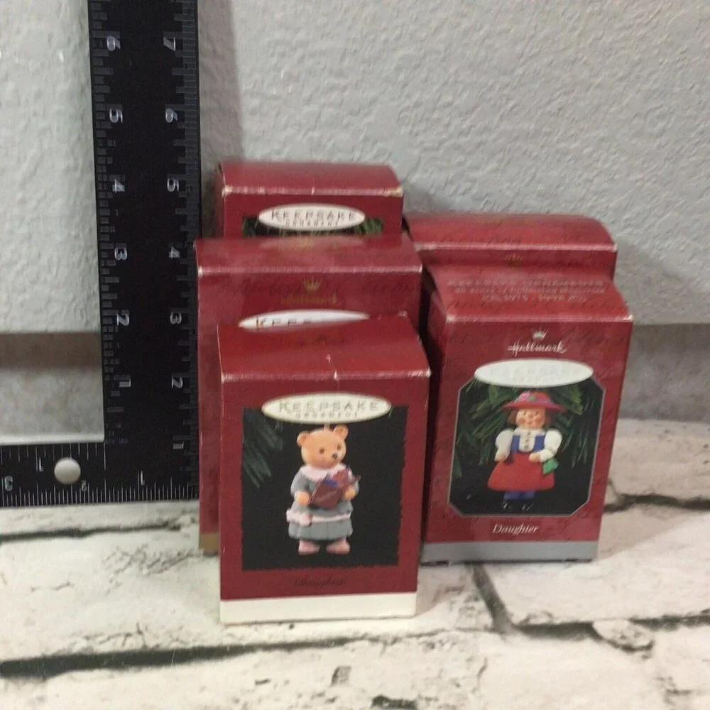 Vintage 90’s‎ Hallmark Keepsake Christmas Daughter Ornaments Lot Of 5 With Boxes